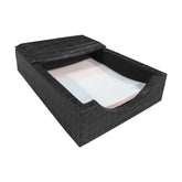 Black Crocodile Embossed Leather Memo Holder